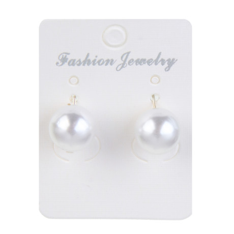 Серьги, бижутерия, пластик, сталь, 12мм, БЖ-1