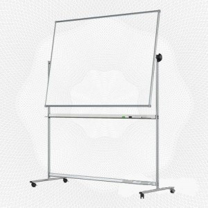 Доска магнитно-маркерная 100х120 лак вращ., на роликах Россия 142343