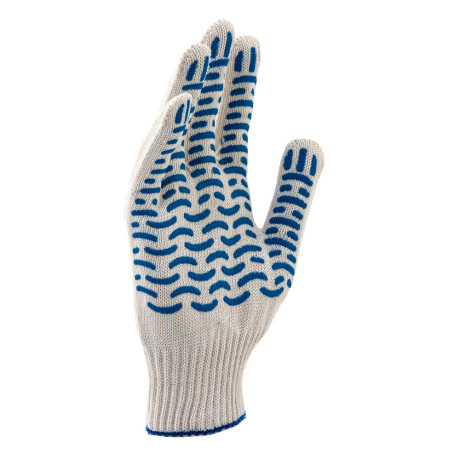Перчатки х/б, ПВХ покрытие, "Волна", 10 класс