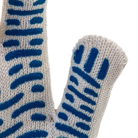 Перчатки х/б, ПВХ покрытие, "Волна", 10 класс