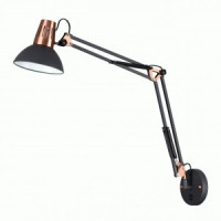 ODEON LIGHT 3318/1W ODL17 168 черн., медный бра-трансформер с выключателем E27 60W KAPAL 700x165