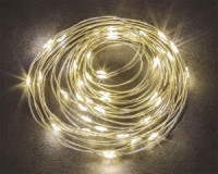 Гирлянда-нить Роса 50LED тепл.бел 5,2м сер.провол 3R6не в/к NGF-SM01-50WW-10-5.2m-3AA-SL-IP20 Naviga