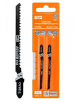 TDM Пилки д/электролоб по дереву HCS, 50х1,4 мм, фигурный рез, T101AO, 2 шт, &quot;Рубин&quot;, SQ1089-0201