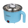 LEBEN Миниварка, 1,7л, 600Вт, двойная стенка, нерж. сталь, пластик, металл, голубой