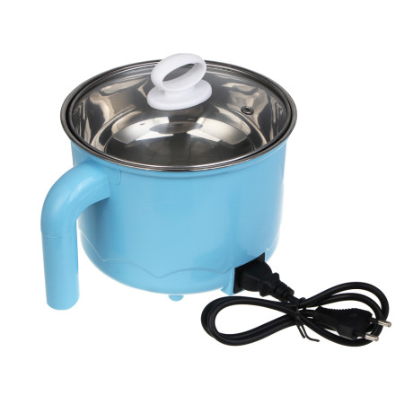 LEBEN Миниварка, 1,7л, 600Вт, двойная стенка, нерж. сталь, пластик, металл, голубой