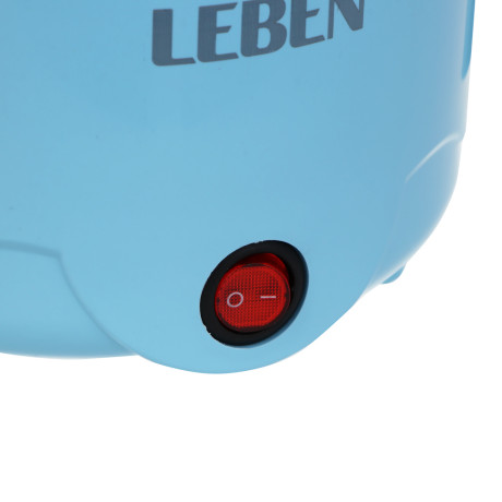 LEBEN Миниварка, 1,7л, 600Вт, двойная стенка, нерж. сталь, пластик, металл, голубой