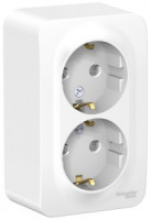 Systeme Electric BLANCA роз. ОУ 2 мест. 16А бел. (пл.осн., земля, штор., изол.пл.) BLNRA011211 (8!)