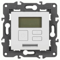 ЭРА Elegance мех. термостат(терморегулятор) унив. СУ 16A  белый матовый (+5.+40°C) 14-4111-01М 65786