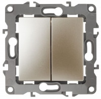 ЭРА 12 мех. выкл. проходн., СУ 2 кл. 10А шампань, автоклеммы 12-1106-04 0455