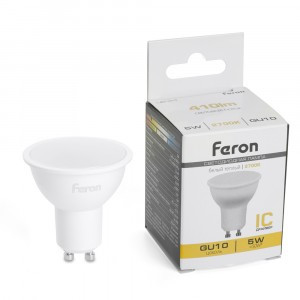 Feron MR16 GU10 230V 5W(410lm) 2700K 2K матовая 50x50 LB-24 51215