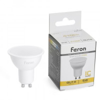 Feron MR16 GU10 230V 5W(410lm) 2700K 2K матовая 50x50 LB-24 51215