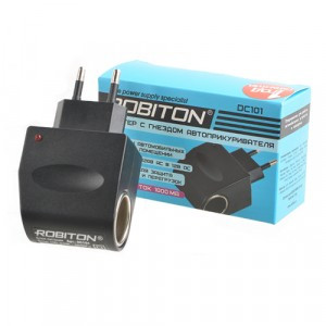 Блок пит. Robiton DC101 AC/DC, 220V - 12V (1A) для авто устр. 16183
