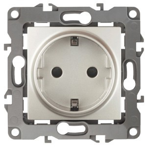 ЭРА 12 мех. роз. СУ 1 мест. 16А без м.лапок, земля, перламутр, автоклеммы 12-2001-15 3705