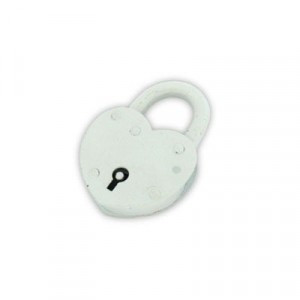 Н.Новгород ЗВС-3 "СЕРДЕЧКО" 2кл d8мм белый Замок навесной (100,5)