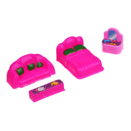 ИГРОЛЕНД Домик с мебелью, PP, 19х4х24,9 см, 2 дизайна