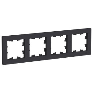 Systeme Electric AtlasDesign рамка СУ 4 мест. карбон ATN001004 (5!)