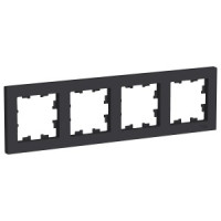 Systeme Electric AtlasDesign рамка СУ 4 мест. карбон ATN001004 (5!)