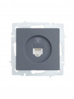 Lezard VESNA мех. роз. телеф СУ 1 мест. графит (RJ11) (корп. ABS) 742-3488-137