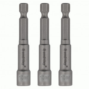 Smartbuy Набор головок для шестигр. саморезов 3шт, 10мм, шестигр.хвостовик 1/4" SBT-SSE-1014