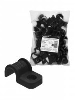 TDM скоба крепежная д/трубы 16 мм односторон д/прям монтажа (уп 50 шт, цена за шт) черн SQ0405-6111