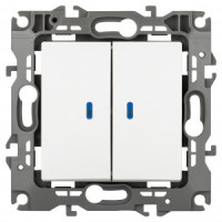 ЭРА 12 мех. выкл. СУ 2 кл. 10А (инд.) автоклеммы, белый матовый 12-1105-01М