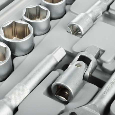 ЕРМАК Набор головок, 21 предм., 8-32мм, с карданным шарниром 1/2"