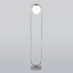 Eurosvet Торшер  Е27 1x60 Вт 280х280х1400 металл белый матовый/хром Ringo 01139/1 a061134