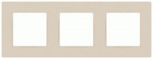 ЭРА 12 рамка СУ 3 мест. Классик, слоновая кость 12-5203-02