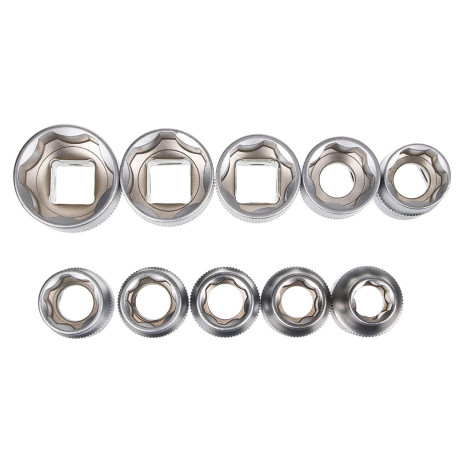 ЕРМАК Набор профессионального инструмента, 12 предм., 1/2" (головки, удлинитель и трещотка)