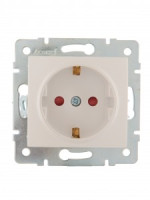 Lezard KARINA мех. роз. СУ 1 мест. 16А шторки, керамика жемч.-бел. перламутр(корп. ABS) 707-3088-124