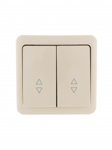 Lezard VIOLA выкл. ОУ 2 кл. (проходн.) крем (корп. ABS) 751-0300-106