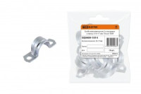 TDM скоба метал. оцинк. сталь 2-х лапковая с внутр. d 16-17мм (10!) SQ0409-1014