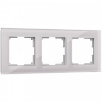 Werkel рамка СУ 3 мест. Favorit (дымчатый,стекло) (WL01-Frame-03 a030787) W0031117 a050896