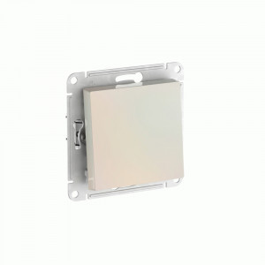 Systeme Electric ATLASDESIGN мех. выкл. СУ 1 кл. 10А (автоклеммы) ЖЕМЧУГ ATN000411S (10!)