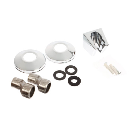 СоюзКран Смеситель для ванны с душем, круглый излив 30см, кер. кран-буксы 1/2, хром, цинк, SK08-S217