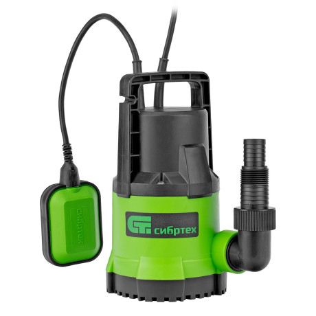 Дренажный насос для чистой воды СДН500-5, 500 Вт, напор 8 м, 8000 л/ч Сибртех