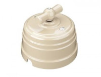 МЕЗОНИНЪ РЕТРО УСАДЬБА выкл. ОУ поворот. 4 полож. (1-2 кл.) 10А СЛОН. КОСТЬ ABS-пластик GE30401-02