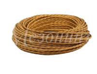 МЕЗОНИНЪ РЕТРО-провод витой 2х1,5 БРОНЗА (бухта 50м, цена за 1м) GE70141-36