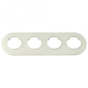 Bylectrica РЕТРО ПРОВАНС круг Рамка 4 мест.,  (ЮЛИГ.735212.503 беж.)