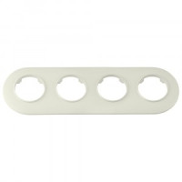 Bylectrica РЕТРО ПРОВАНС круг Рамка 4 мест.,  (ЮЛИГ.735212.503 беж.)