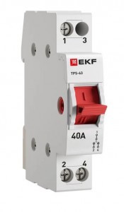 EKF PROxima переключатель трехпозиционный (рубильник) 1P 40А AC TPS140