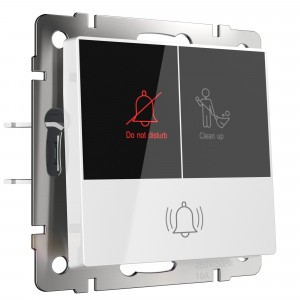 Werkel мех. кнопка звонка с индикацией для отелей 10A (белый) W1114601 a054308