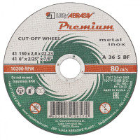 Круг отрезной по металлу и нержавеющей стали, 150 х 2.5 х 22 мм, Премиум &quot;Луга&quot;