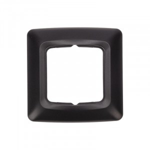 KRANZ DEA Рамка 1 мест. (горизонт.) Черный Металлик KR-78-0345