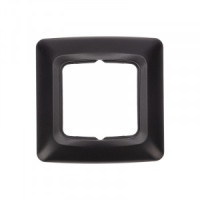 KRANZ DEA Рамка 1 мест. (горизонт.) Черный Металлик KR-78-0345