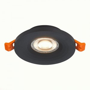 ST LUCE св-к встр. 50W GU10 27x95 Матовый черный/Матовый черный ST205.408.01