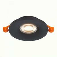 ST LUCE св-к встр. 50W GU10 27x95 Матовый черный/Матовый черный ST205.408.01