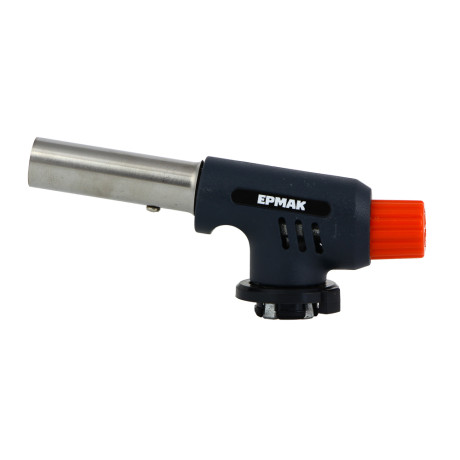 Горелка газ. с пьезорозжигом тм ЕРМАК, цанг. захват, шир. сопло, ударопрочн., 15х4х5,5см