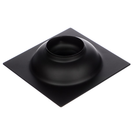 Трап 100х100 мм, вертикальный, с защит. от запахов, внеш/внутр d=40/37 мм, нержав. сталь, черный