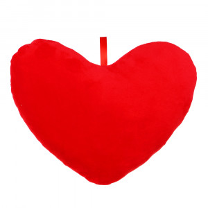 LADECOR Сувенир мягкий в виде сердца, 25 см, цвет красный
